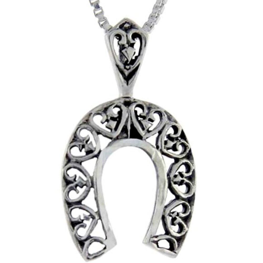 Sterling Silver Chinese Dragon Pendant, 2 1/2"